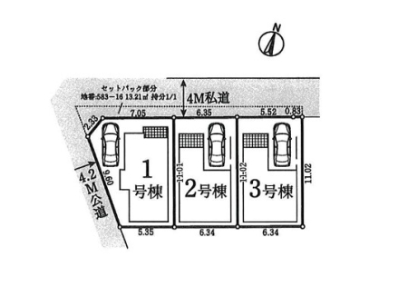 間取り図（販１戸建）　区画図