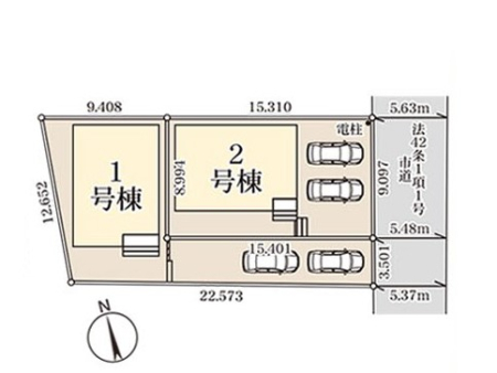 間取り図（販１戸建）　区画図