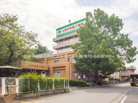周辺環境　病院 1680m 上尾中央第二病院