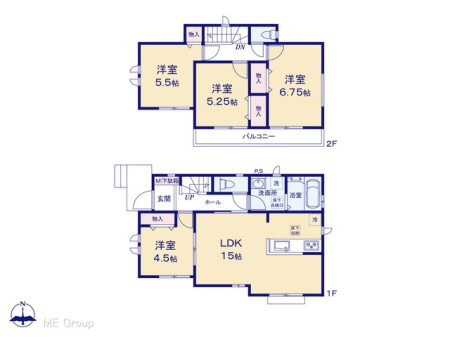 間取り図（販１戸建）　図面と異なる場合は現況を優先